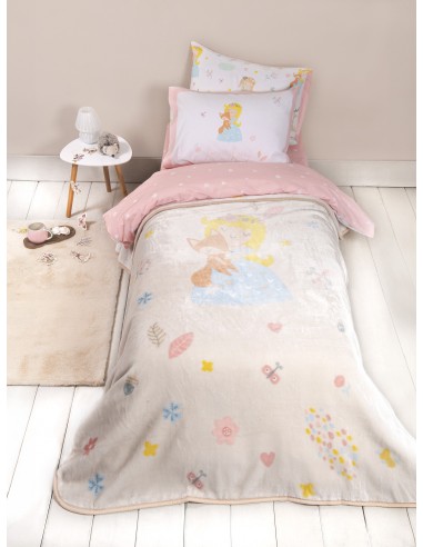 Κουβέρτα Βελουτέ Μονή 160x220 - Forest Fairy