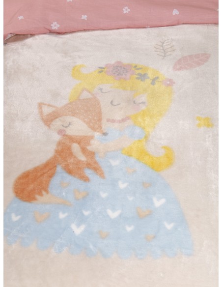 Κουβέρτα Βελουτέ Μονή 160x220 - Forest Fairy 2