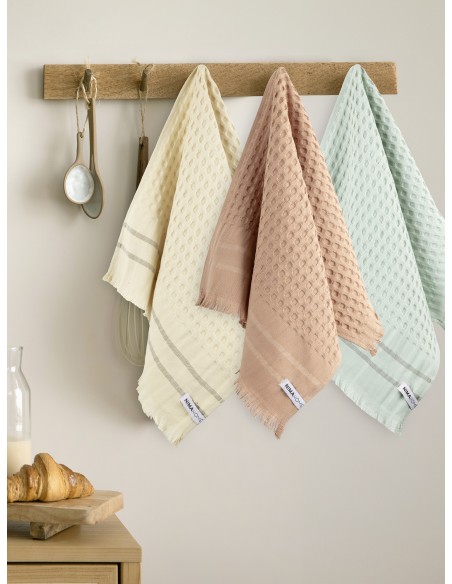 Σετ Πετσέτες Κουζίνας (3 x 40x60) - Waffle