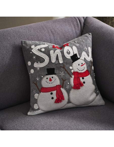 Χριστουγεννιάτικη Μαξιλαροθήκη 43x43 Gofis 220