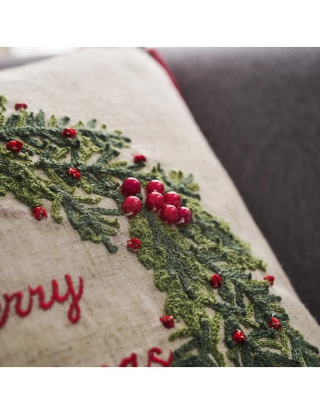 Χριστουγεννιάτικη Μαξιλαροθήκη 43x43 Gofis 237 2