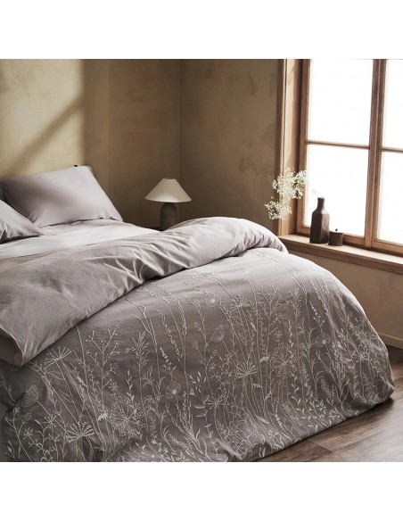 Σετ Παπλωματοθήκη Υπέρδιπλη 230x245 Gofis Griselda 281 Mocca