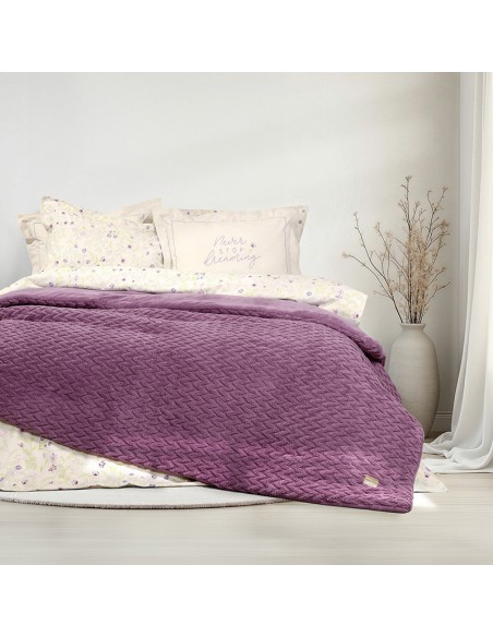 Κουβερτοπαπλωμα Ημίδιπλο 180x240 Muffle Mauve