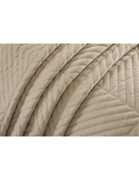 Σετ Βελουτέ Κουβερλί Με Μαξιλαροθήκες 220x240 Palmira Cream