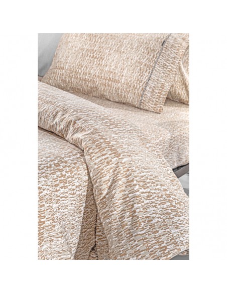 Σετ Σεντόνια Φανελένια Υπέρδιπλα 240X265 Beaver Almond