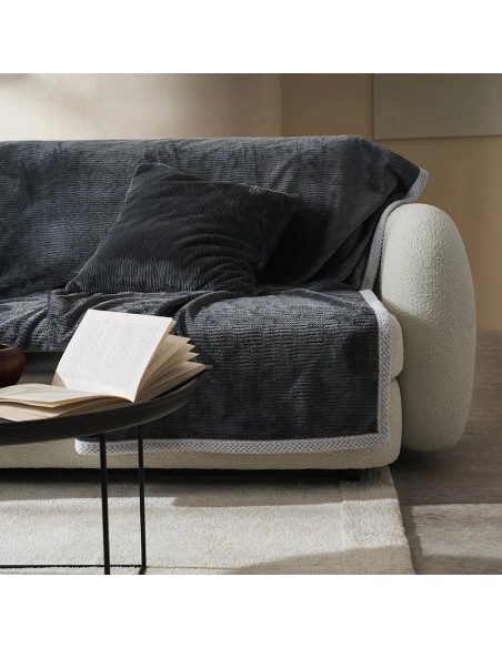 Σετ ριχτάρια fleece 2τμχ Gofis Home Polar Pearl Grey