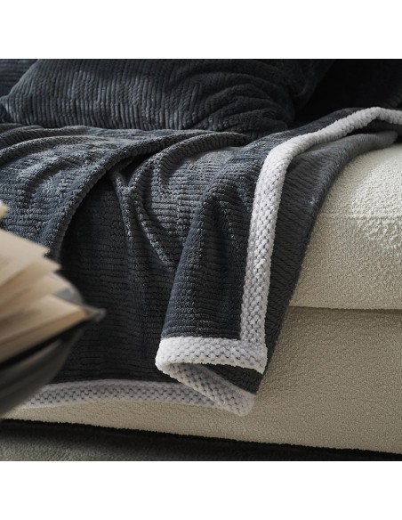 Σετ ριχτάρια fleece 2τμχ Gofis Home Polar Pearl Grey