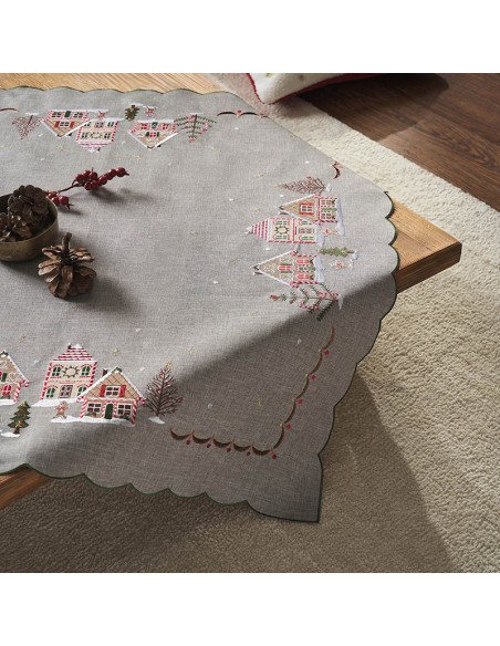 Χριστουγεννιάτικο Καρέ 85x85 Gofis Home 174