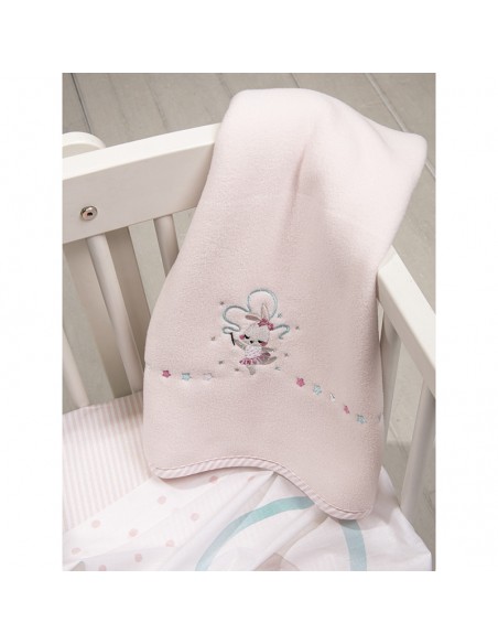 Κουβέρτα Fleece Κούνιας 110x140 Ballet Bunny