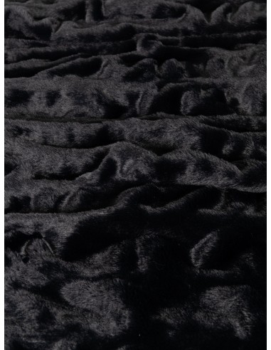 Κουβέρτα Γούνινη Υπέρδιπλη 220x240 - Mossy Black