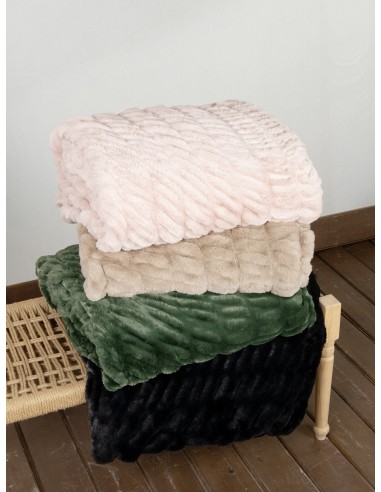 Κουβέρτα Γούνινη Υπέρδιπλη 220x240 - Mossy Beige