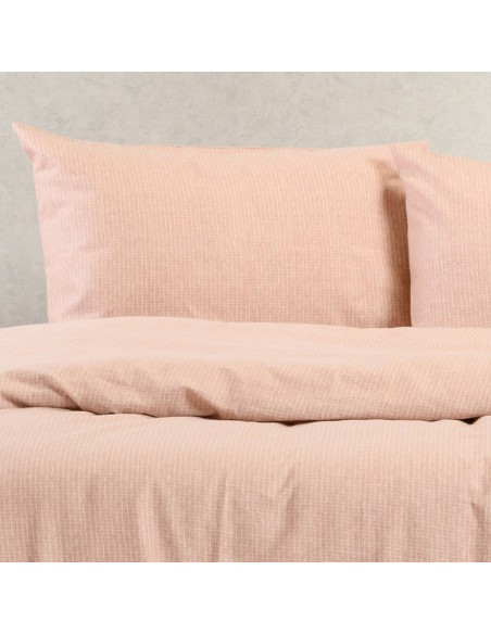 Σετ Φανελένιο Κατωσέντονο Με Λάστιχο Για Στρώμα 160x200+30 Με δύο Μαξιλαροθήκες 53x72 Owen Rose