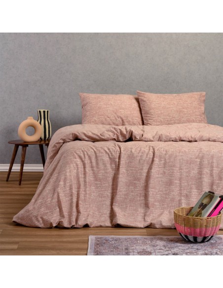 Σετ Φανελένιο Κατωσέντονο Με Λάστιχο Για Στρώμα 160x200+30 Με δύο Μαξιλαροθήκες 53x72 Farrel Apple