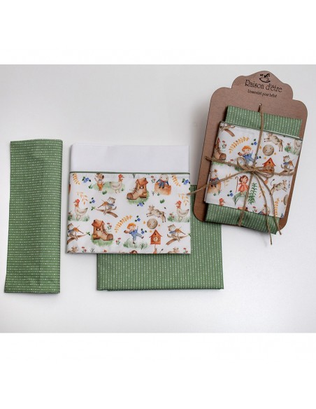 Σετ Σεντόνια Λίκνου 70x110 Farm Joy