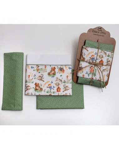 Σετ Σεντόνια Λίκνου 70x110 Farm Joy