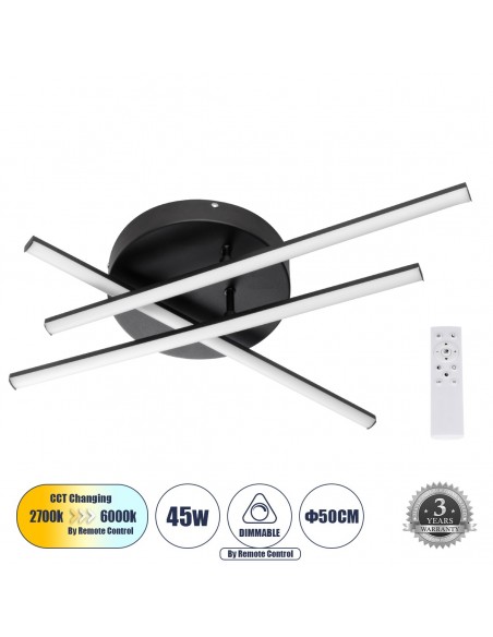 GLOBOSTAR® DRACO 61093 Μοντέρνο Φωτιστικό Οροφής LED 45W...