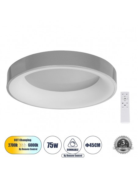 GLOBOSTAR® SALEM 61234 Μοντέρνο Φωτιστικό Οροφής LED 75W...