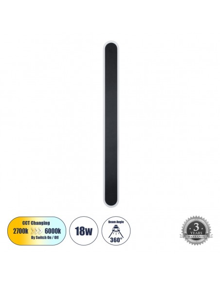 GLOBOSTAR® HOUSTON 61347 Μοντέρνο Φωτιστικό Τοίχου -...