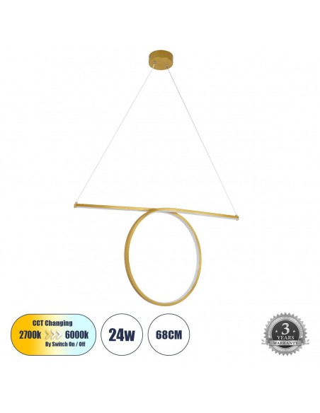 GLOBOSTAR® ROME 61297 Μοντέρνο Κρεμαστό Φωτιστικό Οροφής...