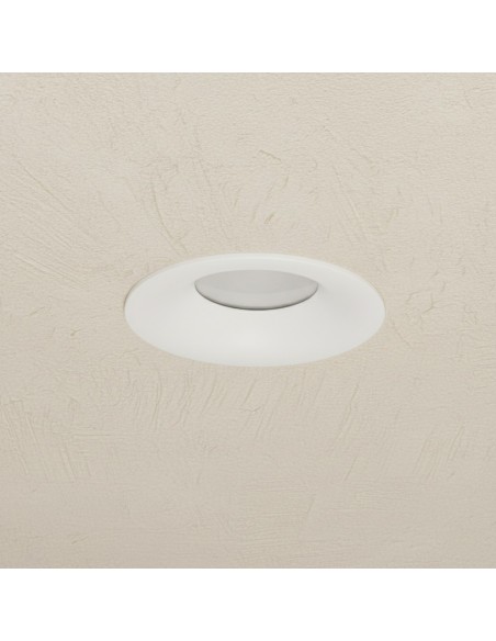 kelvo® LAMDA KLV-101-0045 Χωνευτό Φωτιστικό Downlight Σποτ Μπάνιου για Λάμπα MR16 με Ντουί GU10 AC 220-240V Αδιάβροχο IP65 - Λευκό Ματ - Μ8.5 x Π8.5 x Υ3.5cm / Q7.5cm