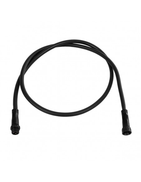 GLOBOSTAR® CONNECTOR 60958 5 Pin Καλώδιο/Επέκταση Ι 1 Μέτρου με Είσοδο 1 x Αρσενικό Βύσμα & Έξοδο 1 x Θηλυκό Βύσμα Αδιάβροχο IP68 - Μαύρο - Μ100 x Π1.6 x Υ1.6cm