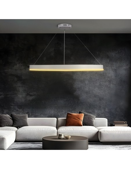 kelvo® VENOM KLV-101-0194 Κρεμαστό Φωτιστικό Οροφής LED 75W 7500lm 120° AC 220-240V IP20 Ρυθμιζόμενο Λευκό CCT με Χειριστήριο από 2700K έως 6000K Dimmable - Lumileds SMD Chip - Λευκό Ματ - Μ100 x Π100 x Υ6.5cm - 3 Χρόνια Εγγύηση