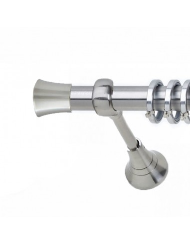 Κουρτινόξυλο Inox Sconti Sang 2.00m Μονό