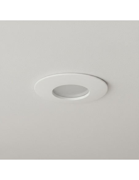 kelvo® KAPA KLV-101-0039 Χωνευτό Φωτιστικό Downlight Σποτ Μπάνιου για Λάμπα MR16 με Ντουί GU10 AC 220-240V Αδιάβροχο IP65 - Λευκό Ματ - Μ8.5 x Π8.5 x Υ4.2cm / Q7.5cm