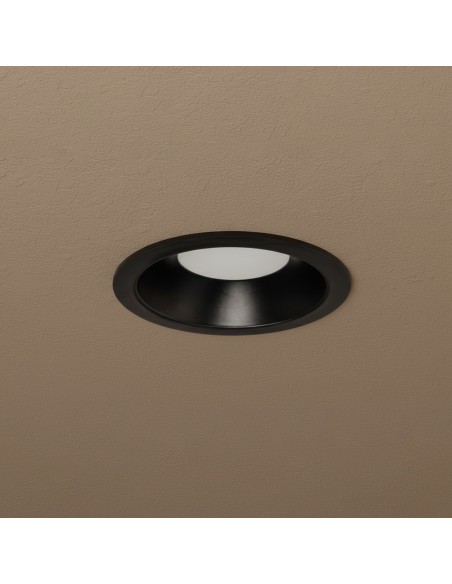 kelvo® SIGMA KLV-101-0041 Χωνευτό Φωτιστικό Downlight Σποτ Μπάνιου για Λάμπα MR16 με Ντουί GU10 AC 220-240V Αδιάβροχο IP65 - Μαύρο Ματ - Μ8.5 x Π8.5 x Υ4.4cm / Q7.5cm