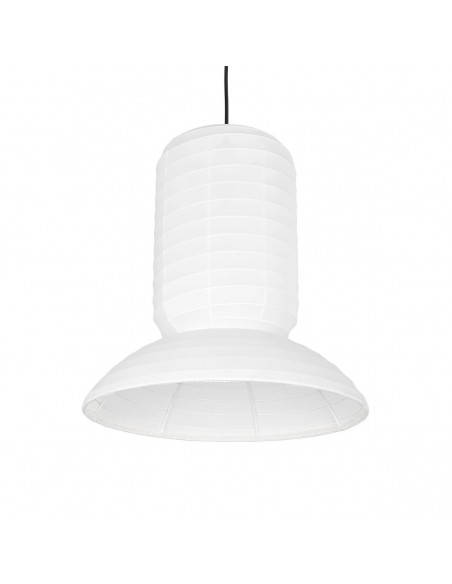 GLOBOSTAR® ROMINA 62002 Μοντέρνο Κρεμαστό Φωτιστικό Οροφής με Ντουί 1 x E27 AC 220-240V IP20 - Λευκό - Μ40 x Π40 x Υ28cm