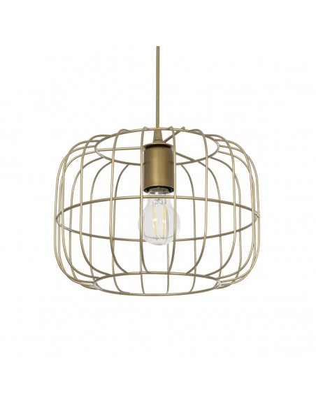 GLOBOSTAR® LUCANA 201-0074 Vintage Κρεμαστό Φωτιστικό Οροφής με Ντουί 1 x E27 AC 220-240V IP20 - Χρυσό - Μ29 x Π29 x Υ23cm