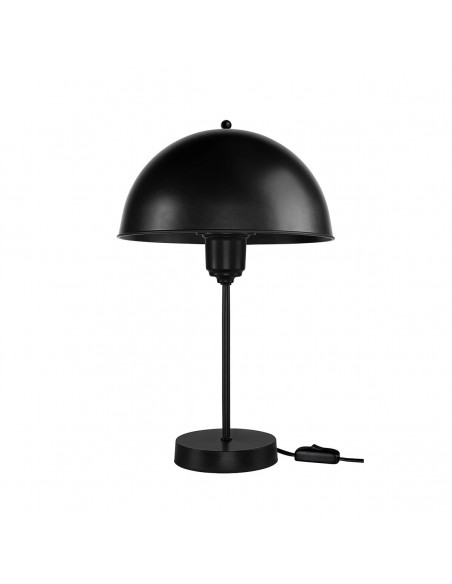 GLOBOSTAR® GAZETA 203-0296 Μοντέρνο Επιτραπέζιο Φωτιστικό Πορτατίφ με Ντουί 1 x E27 AC 220-240V IP20 - Μαύρο - Μ25 x Π25 x Υ39cm