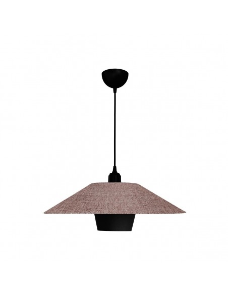 GLOBOSTAR® STORM 203-0294 Μοντέρνο Κρεμαστό Φωτιστικό Οροφής με Ντουί 1 x E27 AC 220-240V IP20 - Μαύρο &  Μπεζ - Μ50 x Π50 x Υ24cm