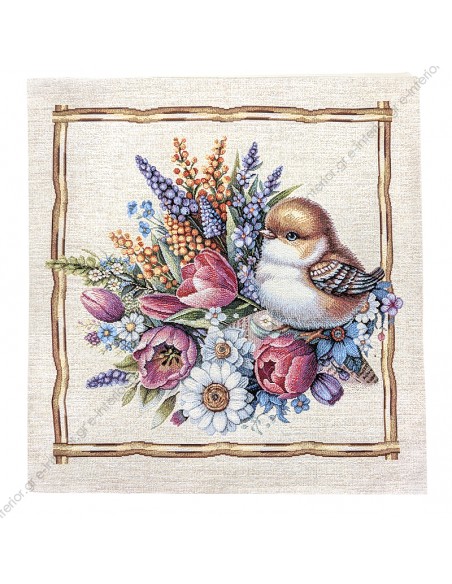 Διακοσμητική Μαξιλαροθήκη 047x047 Kiss 1417RK