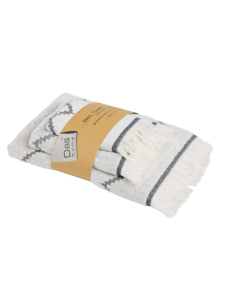 DAS HOME ΣΕΤ ΠΕΤΣΕΤΕΣ 3ΤΕΜΑΧΙΩΝ BEST 0873 BLACK