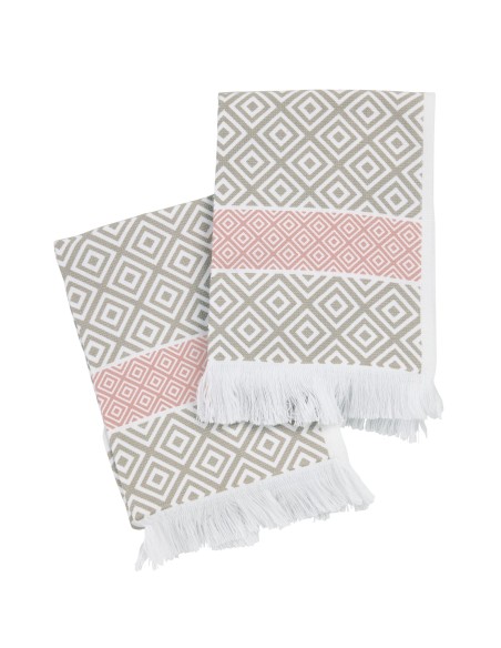 DAS HOME ΣΕΤ ΠΟΤΗΡΟΠΑΝΑ 2ΤΜΧ 30Χ50 0894 NUDE, TAUPE