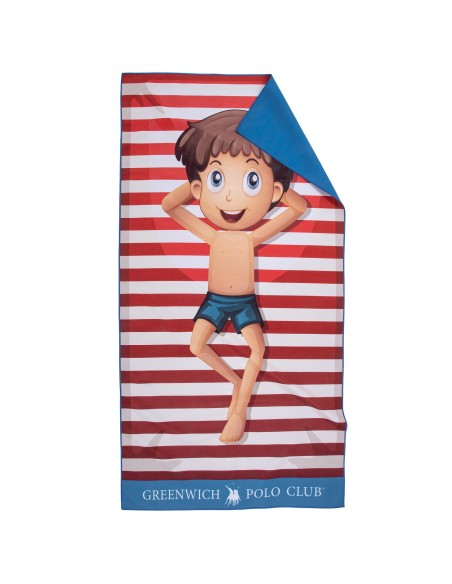 GREENWICH POLO CLUB JUNIOR ΠΕΤΣΕΤΑ ΘΑΛΑΣΣΗΣ 70Χ140 4181 BLUE, RED