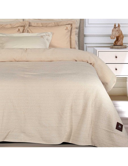 GREENWICH POLO CLUB ΚΟΥΒΕΡΤΑ ΠΙΚΕ 220X240 ESSENTIAL 4456 ECRU