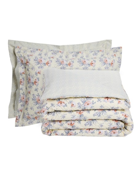 DAS HOME ΣΕΤ ΣΕΝΤΟΝΙΑ ΥΠΕΡΔΙΠΛΑ ΜΕ ΛΑΣΤΙΧΟ CASUAL 5442 GREY, IVORY