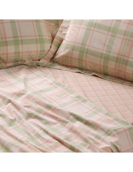 DAS HOME ΣΕΤ ΣΕΝΤΟΝΙΑ ΥΠΕΡΔΙΠΛΑ ΜΕ ΛΑΣΤΙΧΟ CASUAL 5443 MINT, PINK