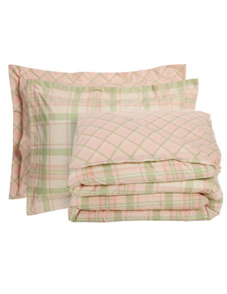 DAS HOME ΣΕΤ ΣΕΝΤΟΝΙΑ ΥΠΕΡΔΙΠΛΑ ΜΕ ΛΑΣΤΙΧΟ CASUAL 5443 MINT, PINK