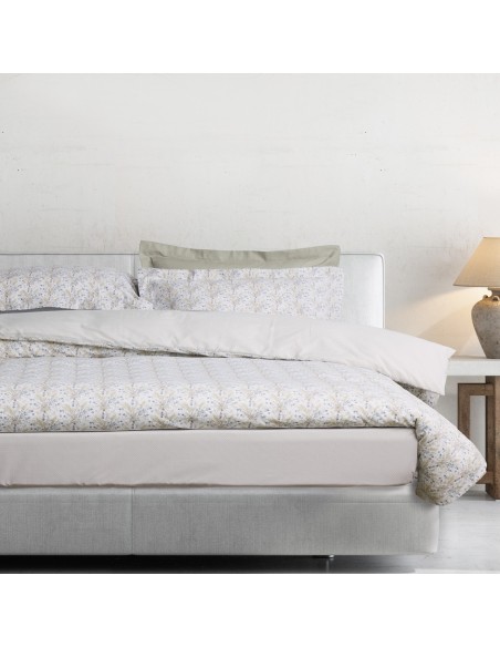 DAS HOME ΣΕΤ ΣΕΝΤΟΝΙΑ ΥΠΕΡΔΙΠΛΑ ΜΕ ΛΑΣΤΙΧΟ CASUAL 5440 BLUE, TAUPE