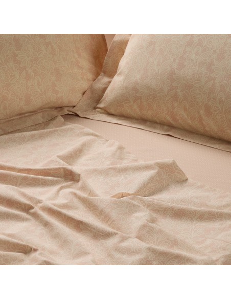 DAS HOME ΣΕΤ ΣΕΝΤΟΝΙΑ ΜΟΝΑ ΜΕ ΛΑΣΤΙΧΟ CASUAL 5441 IVORY, NUDE