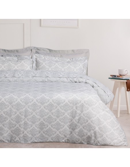 DAS HOME ΣΕΤ ΠΑΠΛΩΜΑΤΟΘΗΚΗ ΥΠΕΡΔΙΠΛΗ DAILY 3182 ECRU, GREY