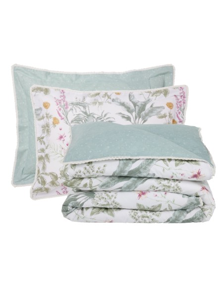 DAS HOME ΚΟΥΒΕΡΛΙ KING PRESTIGE 1715 GREEN, IVORY