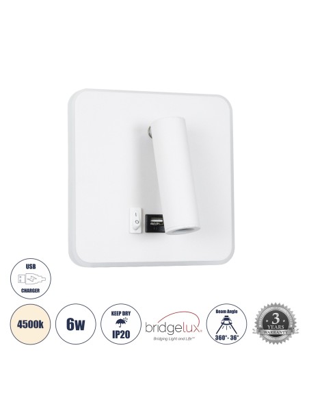 GLOBOSTAR® LADY-S 60943 Μοντέρνο Φωτιστικό Τοίχου -...