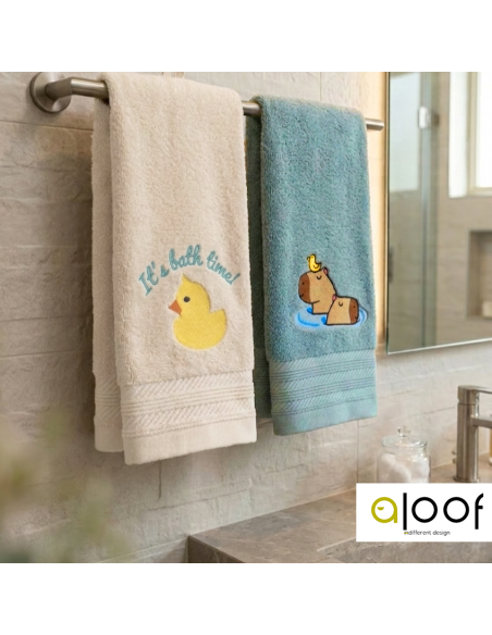 Σετ πετσέτες Capybara Bath Time 2τμχ | aloof 2