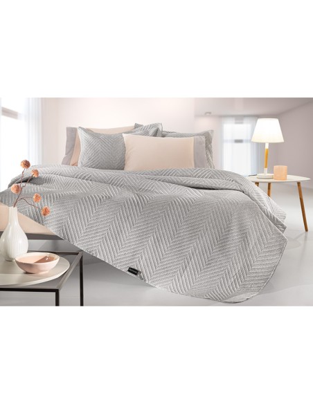 Κουβερλι Hamptons Grey 180X240 Σετ 2τμχ
