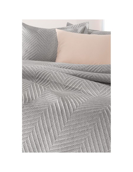 Κουβερλι Hamptons Grey 180X240 Σετ 2τμχ 2