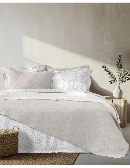 Κουβερλί Υπέρδιπλο 220x240 - Orion Sand Beige / Light Beige